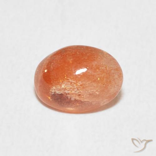 1.02ct Natural Laranja Profundo Pedra do Sol, oval, Translúcido
