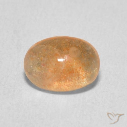 1.34ct Natural Laranja claro Pedra do Sol, oval, Translúcido