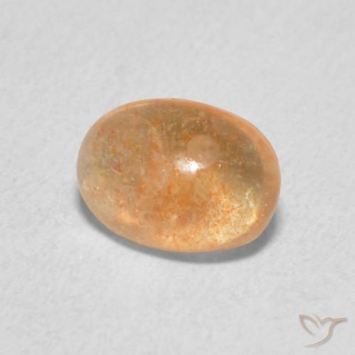 Pedra do Sol Laranja claro Natural 1.34ct, oval, Translúcido