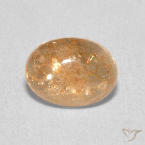 1.33ct Natural Laranja Pêssego Claro Pedra do Sol, oval, Translúcido