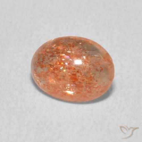 Pedra do Sol gengibre laranja Natural 0.93ct, oval, Translúcido