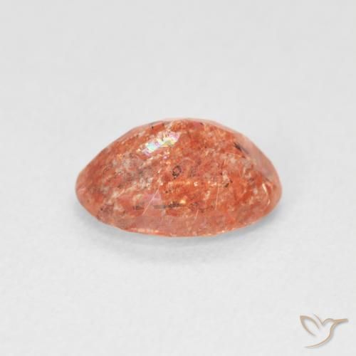 Pedra do Sol Toranja Laranja Natural 1.14ct, oval, Translúcido