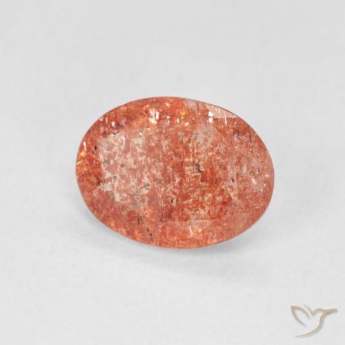 Pedra do Sol Toranja Laranja Natural 0.99ct, oval, Translúcido