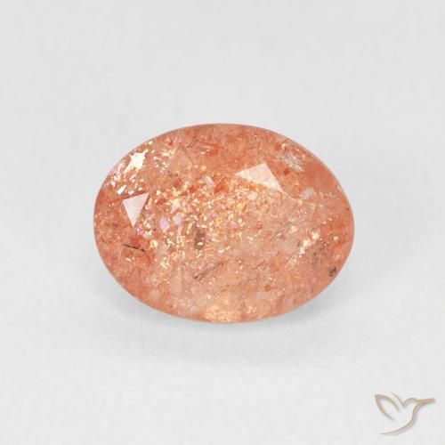 Pedra do Sol Toranja Laranja Natural 1.40ct, oval, Translúcido
