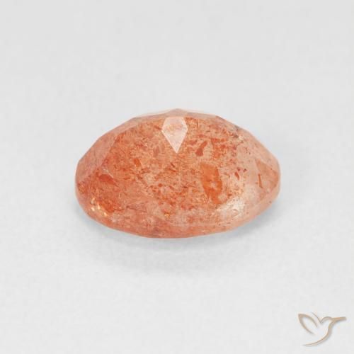 Pedra do Sol Toranja Laranja Natural 1.40ct, oval, Translúcido
