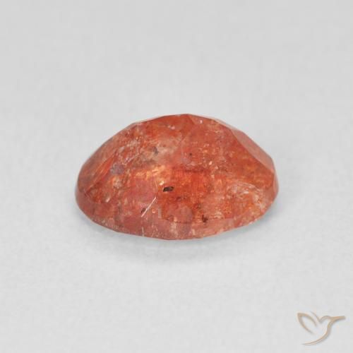 Pedra do Sol Toranja Laranja Natural 1.20ct, oval, Translúcido