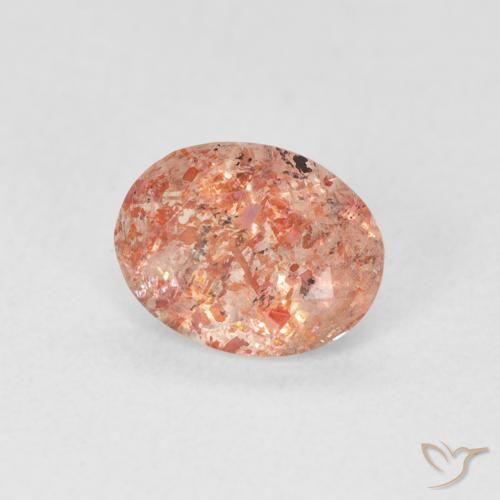 Pedra do Sol Toranja Laranja Natural 0.96ct, oval, Translúcido