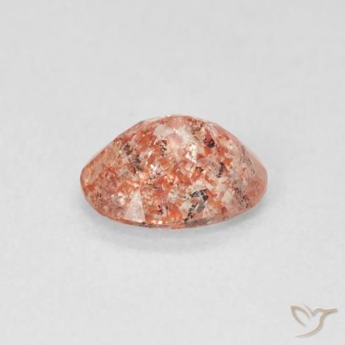 Pedra do Sol Toranja Laranja Natural 0.96ct, oval, Translúcido