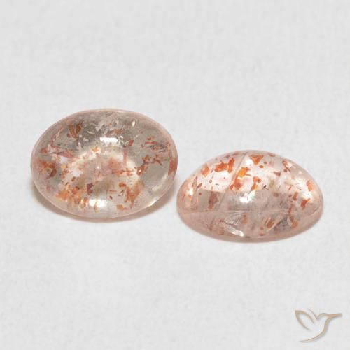 Pedras preciosas de Pedra do Sol Laranja claro natural de 2.08 ct, oval, Translúcido