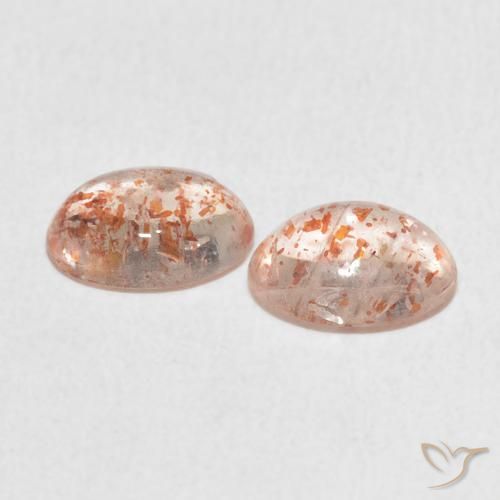 Pedras preciosas de Pedra do Sol Laranja claro natural de 2.08 ct, oval, Translúcido