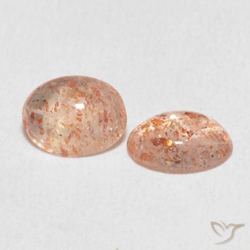 Pedras preciosas de Pedra do Sol pêssego laranja natural de 1.93 ct, oval, Translúcido