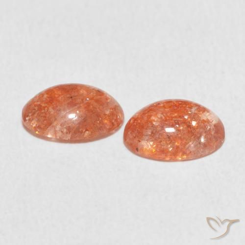 Pedras preciosas de Pedra do Sol gengibre laranja natural de 1.93 ct, oval, Translúcido