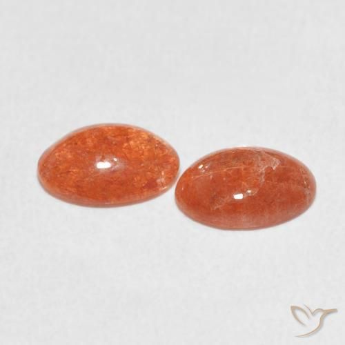 Pedras preciosas de Pedra do Sol Toranja Laranja natural de 1.80 ct, oval, Translúcido