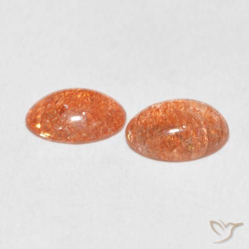 Pedras preciosas de Pedra do Sol Toranja Laranja natural de 1.69 ct, oval, Translúcido