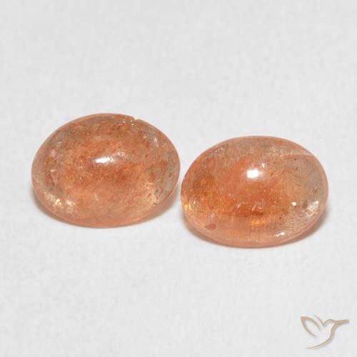 1.93ctw Natural Medium Light-Orange Pedra do Sol, oval, Translúcido
