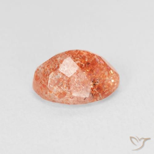 Pedra do Sol Medium Light-Orange Natural 1.20ct, oval, Translúcido