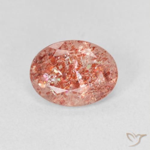 1.06ct Natural gengibre laranja Pedra do Sol, oval, Translúcido