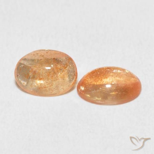 Pedras preciosas de Pedra do Sol Laranja claro natural de 1.83 ct, oval, Translúcido