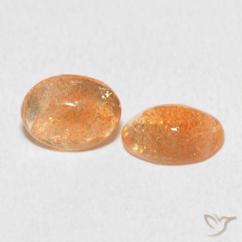 Pedras preciosas de Pedra do Sol Laranja Pêssego Claro natural de 2.08 ct, oval, Translúcido