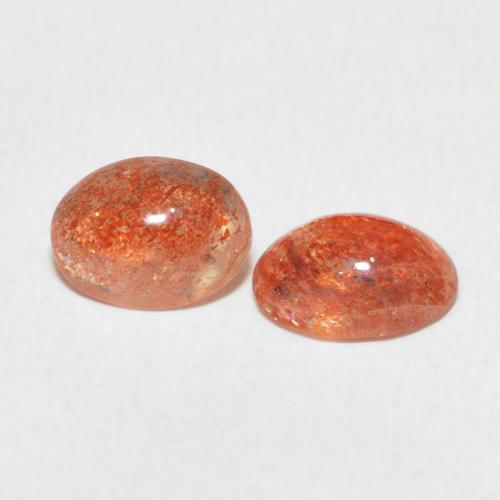 Pedras preciosas de Pedra do Sol Laranja Médio natural de 1.82 ct, oval, Translúcido
