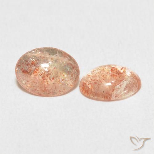 Pedras preciosas de Pedra do Sol Laranja claro natural de 1.74 ct, oval, Translúcido