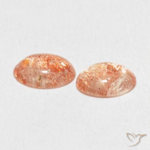 Pedras preciosas de Pedra do Sol Laranja claro natural de 1.74 ct, oval, Translúcido