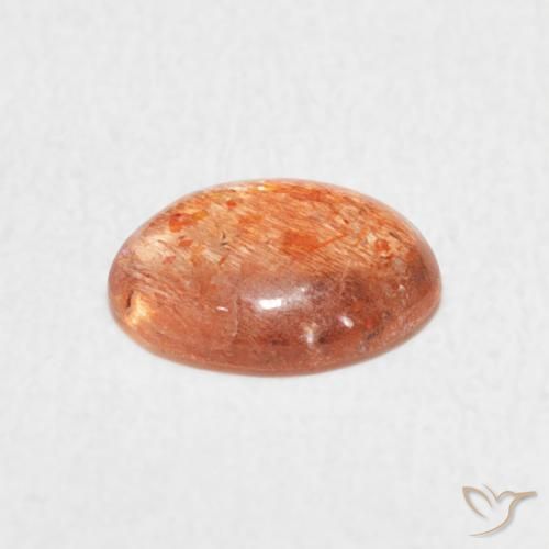Pedra do Sol Laranja brilhante Natural 0.91ct, oval, Translúcido