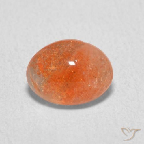 1.18ct Natural Laranja Profundo Pedra do Sol, oval, Translúcido