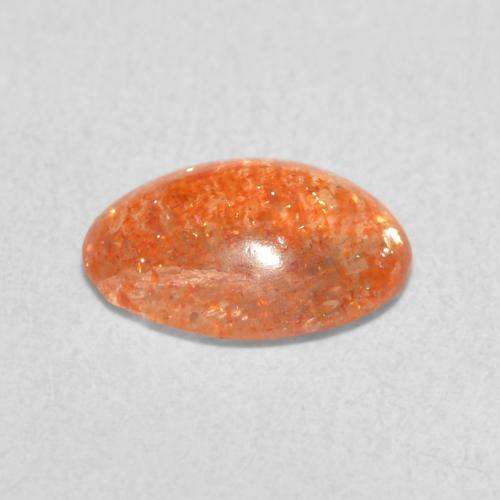 Pedra do Sol Laranja Profundo Natural 1.11ct, oval, Translúcido