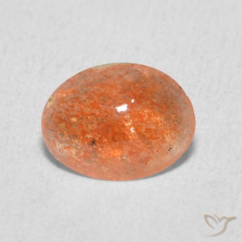 0.87ct Natural Inhame Laranja Pedra do Sol, oval, Translúcido