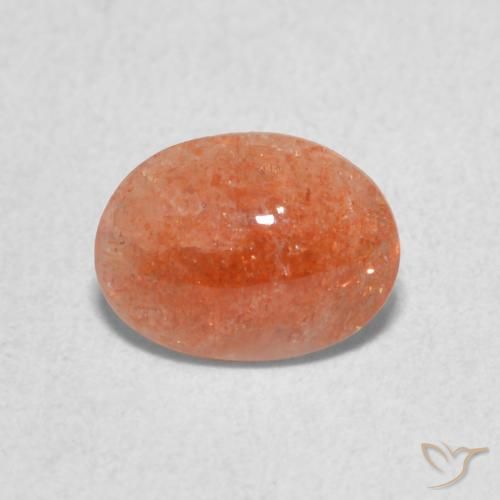 0.91ct Natural Laranja Médio Pedra do Sol, oval, Translúcido