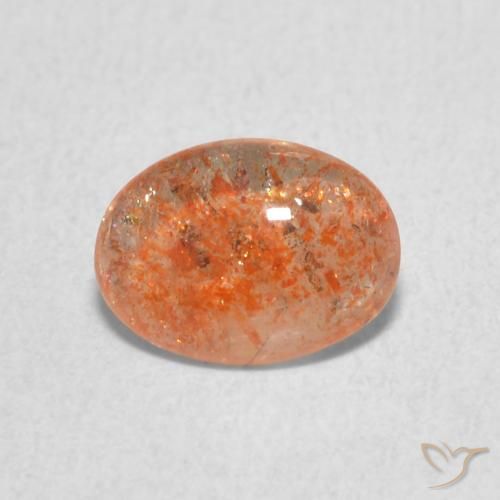 0.93ct Natural Laranja Médio Pedra do Sol, oval, Translúcido