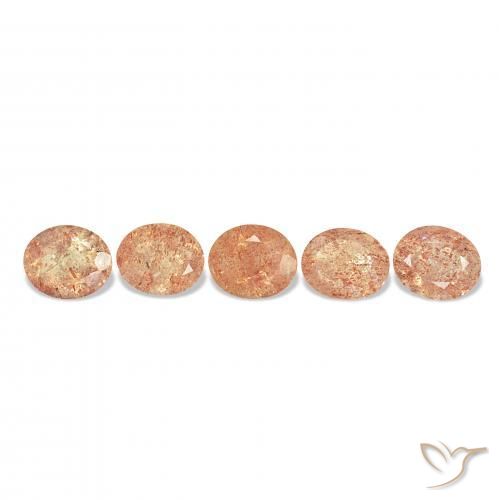 Pedras preciosas de Pedra do Sol Laranja Tigre Claro natural de 23.13 ct, oval, Transparente