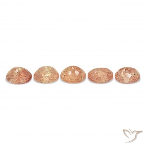 Pedras preciosas de Pedra do Sol Laranja Tigre Claro natural de 23.13 ct, oval, Transparente