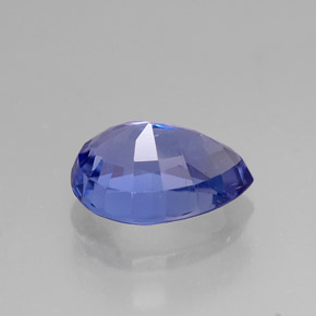 Tanzanita azul natural 1,67ct, formato de pêra, VVS-VS