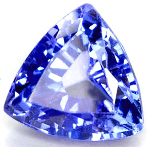 Tanzanita azul natural 1,31ct, trillion, VVS-VS