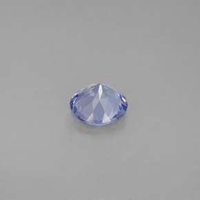 Tanzanita azul violeta natural 0,82ct, corte redondo, VS