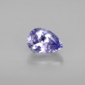 Tanzanita violeta natural 1,24ct, formato de pêra, VS