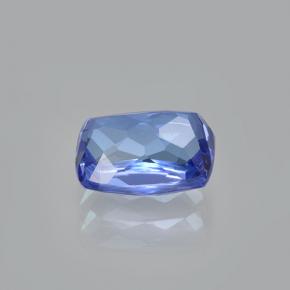 Tanzanita azul natural 1,63ct, almofada cortada, VS