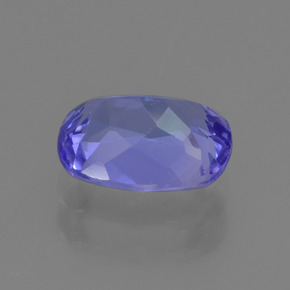 Tanzanita violeta natural 1,34ct, almofada cortada, VVS-VS