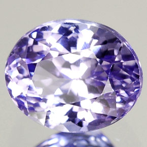 Tanzanita azul natural 1,67ct, corte oval, VVS-VS