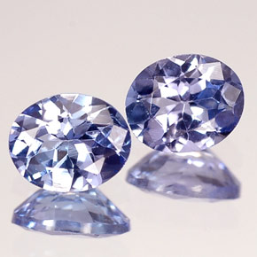 Pedras preciosas de Tanzanita Violeta Azul natural de  ct, Corte Oval, VVS