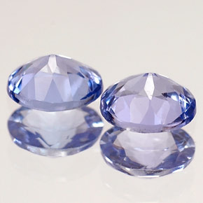 Pedras preciosas de Tanzanita Violeta Azul natural de  ct, Corte Oval, VVS