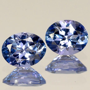 Pedras preciosas de Tanzanita Violeta Azul natural de  ct, Corte Oval, VVS-VS