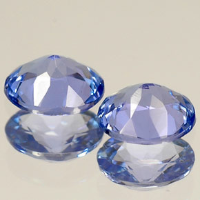 Pedras preciosas de Tanzanita Violeta Azul natural de  ct, Corte Oval, VVS-VS