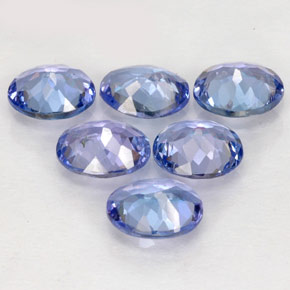 Pedras preciosas de tanzanita azul natural de  ct, corte oval, VS