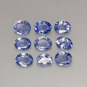 Pedras preciosas de tanzanita azul natural de  ct, corte oval, VS