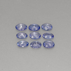 Pedras preciosas de tanzanita azul natural de  ct, corte oval, VS