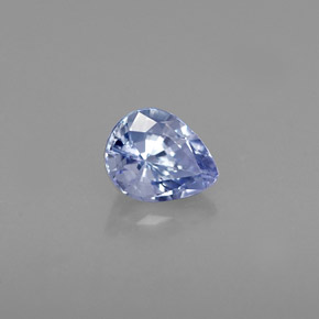 Tanzanita azul natural 0,52ct, formato de pêra, VVS