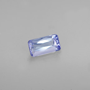 Tanzanita azul natural 0,74ct, corte esmeralda, VVS